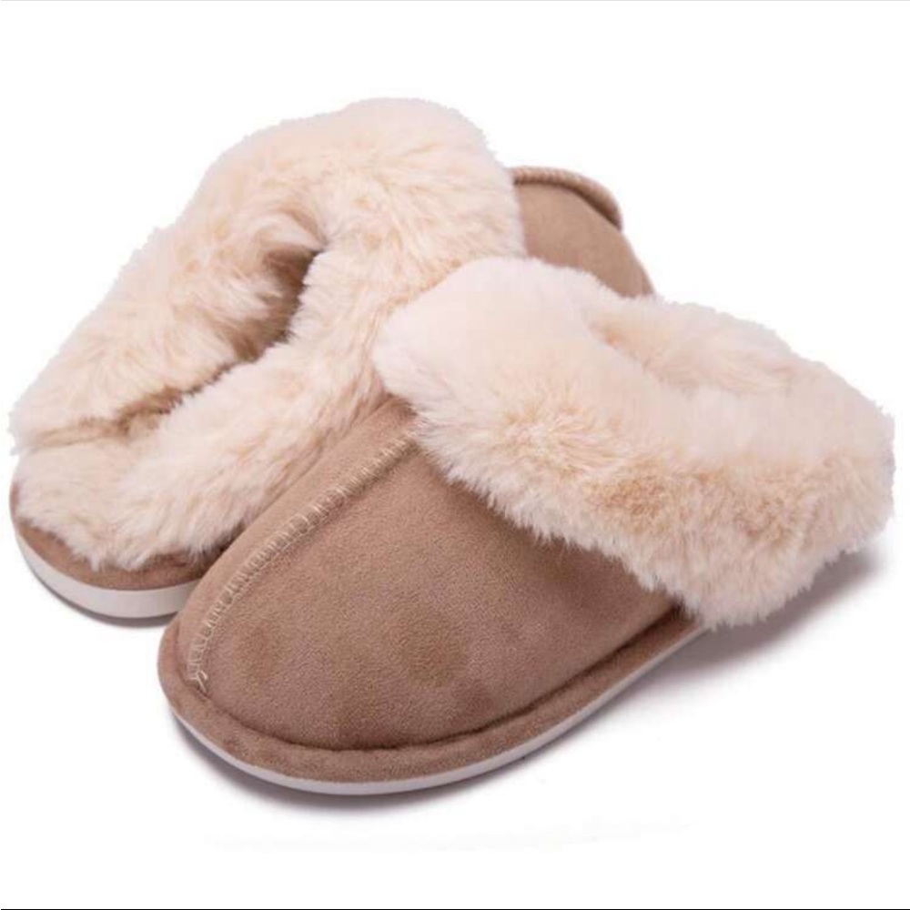Fluffy slippers